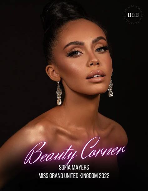 Miss Grand United Kingdom 2022 Sofia Mayers.